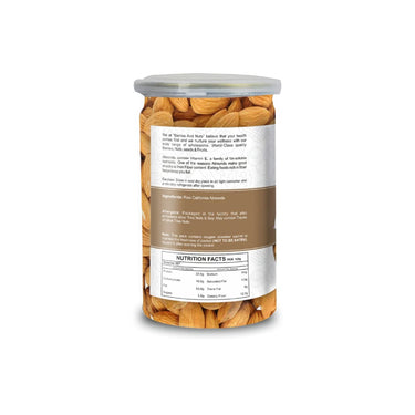 Berries And Nuts Premium California Almond Kernels | Badam, American Badam, California Almonds | 400 Grams | 2 Bottle of 200 Grams